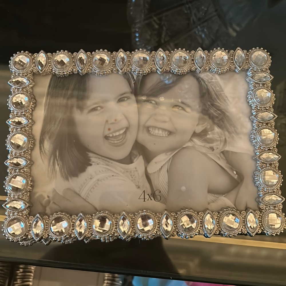 4x6 Crystal detail picture frame